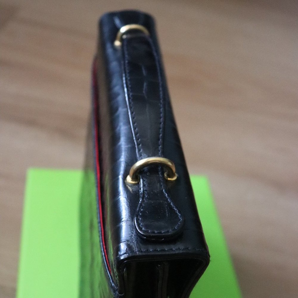 Vintage Fred Hayman BH Patent Leather Satchel With Removable Strap - Picture 10 of 16